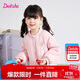 笛莎（DEESHA）笛莎童裝女童外套2025秋冬季中大童時(shí)尚外套 蜜桃粉 120