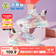 大黃蜂童鞋女童網(wǎng)鞋秋款運動(dòng)鞋旋轉紐扣休閑鞋 B1123318823NW白粉紅32