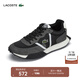 LACOSTE法國鱷魚(yú)男鞋時(shí)尚潮流百舒適搭運動(dòng)休閑鞋|48SMA0065 237/黑色/深灰色 41 7.5