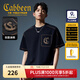 卡賓（CABBEEN）【重磅水洗】男裝短袖t恤2025夏季新款純棉潮流寬松圓領(lǐng)上衣 煤黑色01（寬松版型） L /175/50