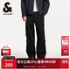 杰克·瓊斯（JACK&JONES）男裝降落傘兵褲男秋季工裝褲男褲略寬松休閑褲輕薄款潮流褲子男士 E39黑色 30 170