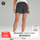 lululemon丨Luxtreme? 女士松緊腰修身款中腰短褲 LW7CP8S 石墨灰 S /6