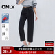 ONLY2025秋季新款休閑百搭爆款高腰直筒九分牛仔褲女|125149027 J09 深牛仔灰色 M M標準褲長(cháng)