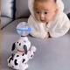 糜嵐練抬頭玩具新生兒嬰幼兒0-3-6三四個(gè)月小孩8小月齡寶寶哄娃神器玩 旋轉小狗+帶電池