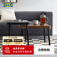 宜家（IKEA）SONHULT桑胡特套桌邊幾美式郁金香奶茶店咖啡臺休閑桌子 灰色/胡桃木紋