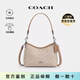 蔻馳（COACH）經(jīng)典女包LAUREL19系列新款流浪包輕奢印花腋下包單肩斜挎包手提包 CBH15SVPWH