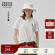 Teenie Weenie小熊女裝POLO衫2025年夏季新款休閑學(xué)院短款寬松短袖 白色 M