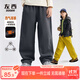 左西男童加絨褲子冬季運(yùn)動(dòng)褲2025新款兒童一體絨保暖長(zhǎng)褲 藏青色 130