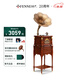 梵尼詩(shī)歐式復古25X留聲機黑膠唱片機客廳音響老式電唱機藍牙音箱 英國棕升級版(銅喇叭)