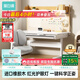 黑白調兒童A2PRO學(xué)習桌書(shū)桌燈桌一體兒童桌椅寫(xiě)字桌子電腦桌進(jìn)口實(shí)木橡膠木