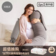 枕工坊孕婦枕頭護腰側睡枕托腹多功能u型枕孕期睡覺(jué)神器抱枕孕婦靠枕 【冷艷灰 含腰枕】+寶寶紗布浴巾