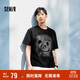 森馬（Semir）短袖T恤男國潮熊貓印花t恤內搭寬松2025夏季上衣時(shí)髦109325100124