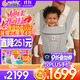 ERGObaby二狗背帶嬰兒抱娃神器四季透氣外出旅行遛娃神器breeze解放雙手 【重磅升級】Omni Deluxe灰+口水巾
