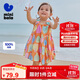 迷你巴拉女童寶寶親膚柔軟透氣甜美吊帶連衣裙2025夏季
