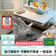 黑白調兒童A2學(xué)習桌書(shū)桌兒童桌椅實(shí)木升降桌子寫(xiě)字桌電腦桌【進(jìn)口橡膠木】1m
