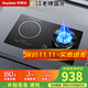 榮事達（Royalstar）燃氣灶家用5.2kw氣電兩用灶煤氣灶電磁爐燃氣灶電火灶臺嵌入式一氣一電二合一體電氣兩用猛火雙灶 (顏值新款)防滑電磁爐+九腔聚能Q06 罐裝液化氣20Y