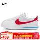 耐克NIKE女子運動(dòng)休閑鞋阿甘復古CORTEZ新年紅運動(dòng)鞋DN1791-108白38