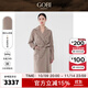 GOBI戈壁冬季氣質(zhì)高級感中長(cháng)款毛呢外套小個(gè)子女士大衣女風(fēng)衣WC03 卡其色57B S