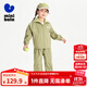 迷你巴拉男童女童長(cháng)袖套裝龍年新款寶寶寬松時(shí)尚兒童套裝 土灰綠40942 110
