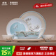 景德鎮陶瓷家用飯碗盤(pán)勺套裝中國色白瓷無(wú)鉛餐具整套高檔喬遷送長(cháng)輩禮物 國色可餐玉蘭香-餐具套裝22頭