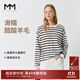 麥檬【雙11搶先購】MM爆款寬松連帽質(zhì)感針織衫毛衣上衣25秋冬新款 圓領(lǐng)-長(cháng)袖-白色5G7931081 M