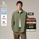 哈吉斯（HAZZYS）男裝 秋款戶(hù)外休閑男襯衣PHIZ系列寬松外穿長(cháng)袖襯衫男 卡其色KK XL （180/100A 50）