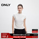 ONLY2025秋季新款百搭舒適純色修身顯瘦小高領(lǐng)T恤女|125101013 S00 白色 L