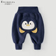 多嘻?？▼雰捍笃ㄆㄑ澬驴钅信畬殞氀澴铀募炯雍癖ＥL(cháng)褲 墨藍企鵝 100