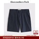 Abercrombie & Fitch【百搭多口袋】男裝25夏季美式百搭通勤寬松西裝短褲128-5037 深海軍藍 32 W(180/82A)