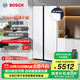 博世（BOSCH）冰箱【60cm超薄平嵌入】家用512L大容量雙開(kāi)門(mén)對開(kāi)門(mén)電冰箱 玻璃面板 抗菌凈味 支持國家補貼 K2A98EA20C白色
