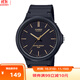 卡西歐（CASIO）手表男小黑表計時(shí)學(xué)生中高考試手表中性情侶男女石英表MW-240-1E2