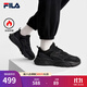 斐樂(lè )（FILA）官方火星2加絨復古跑步鞋女鞋冬季新款黑色老爹鞋運動(dòng)休閑鞋 黑-BK 37.5