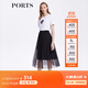 PORTS寶姿商場(chǎng)同款春夏新款女裝半身長(cháng)裙LM8S068MLN006 黑色 S (4)