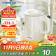 虎牌（TIGER）電熱水壺 雙層防燙 快燒水壺 PCG-G10C 1L電水壺 白色