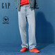 蓋璞（GAP）男裝春季款棉萊賽爾混紡合身舒適直筒中腰牛仔褲美版703775