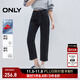 ONLY2025秋季新款休閑百搭爆款高腰直筒九分牛仔褲女|125149027 J09 深牛仔灰色 M M標準褲長(cháng)