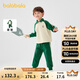 巴拉巴拉童裝兒童套裝男童女童長(cháng)袖春秋季2025寶寶翻領(lǐng)衛衣潮208125104204