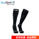 DexShell戴適運動(dòng)機能壓力越野戶(hù)外襪男女款徒步防水中高筒DS635 DS635HVY黑+熒光黃 M(39~42碼)