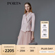 PORTS寶姿春夏新品Two-in-one珠貝灰粉網(wǎng)紗拼接西服裙LM8D011MFQ045 貝殼色 XS (2)