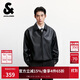 杰克·瓊斯（JACK&JONES） 男裝秋季夾克時(shí)尚潮流翻領(lǐng)略寬松兩側插袋松緊下擺上衣2253P3002