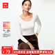 優(yōu)衣庫【狂歡價(jià)】女裝HEATTECH U領(lǐng)T恤/8分袖保暖衣478934 478936 478934/00白色 M