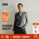 森馬（Semir）長(cháng)袖T恤女短款發(fā)熱抓絨假兩件2025冬亨利領(lǐng)緊身衣服109725101003