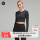 lululemon丨Ebb to Street 女士運動(dòng)長(cháng)袖 T 恤 LW3DZNS 黑色 XS /4