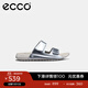 愛(ài)步（ECCO）勃肯鞋女 平底外穿涼拖鞋 軟底運動(dòng)沙灘鞋  科摩206823 HL 銀色20682301682 37