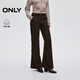 ONLY 2025冬季復古純棉舒適捏褶長(cháng)褲喇叭褲休閑褲女|125414017