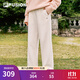 FILA FUSION斐樂(lè )潮牌針織長(cháng)褲女2025秋季新款時(shí)尚寬松純棉休閑褲 奶霧白-WT S 160/62A/S