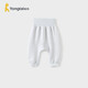 童泰（TONGTAI）寶寶褲子秋冬純棉保暖嬰兒長(cháng)褲pp褲兒童高腰護肚家居褲藍色90cm