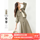 梵希蔓今年流行漂亮套裝裙女2025年早春新款氣質(zhì)通勤兩件套裙子 M5755 卡其綠 M