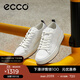 愛(ài)步（ECCO）休閑板鞋男 潮流厚底復古增高男鞋牛皮 街頭ACE856814 HL 白色85681450874 42 建議選購大一碼