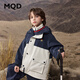 馬騎頓（MQD）MQD男女大童秋季戶外露營撞色工裝風(fēng)衣外套 藏青 150